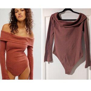 NEW Free People | Autumn Cozy Bodysuit In Canyon Sunset